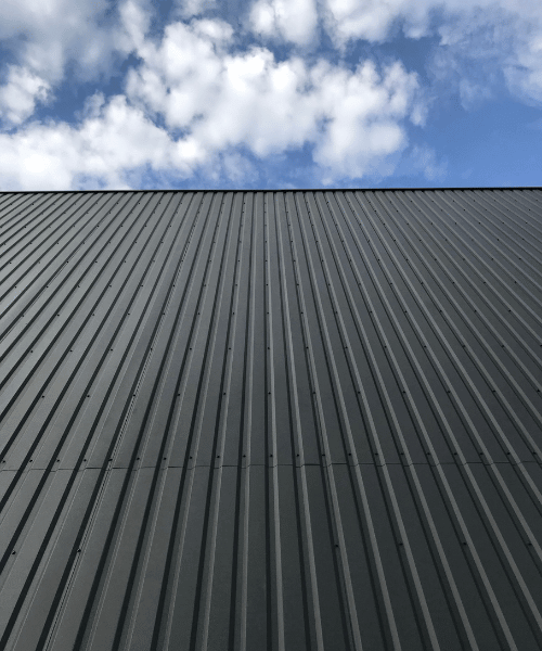 New installed metal roofs